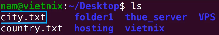 File city.txt trên server (Ubuntu)