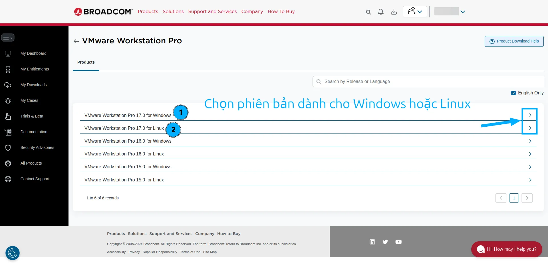 Chọn phiên bản cho Windows