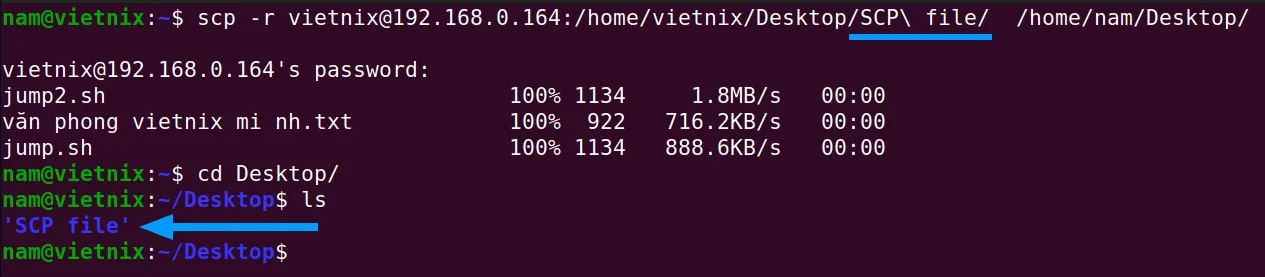 Tìm hiểu chi tiết 5 ví dụ về cách lưu truyền, copy file an toàn bằng lệnh scp trong Linux 22 Copy file từ máy chủ remote đến hệ thống local