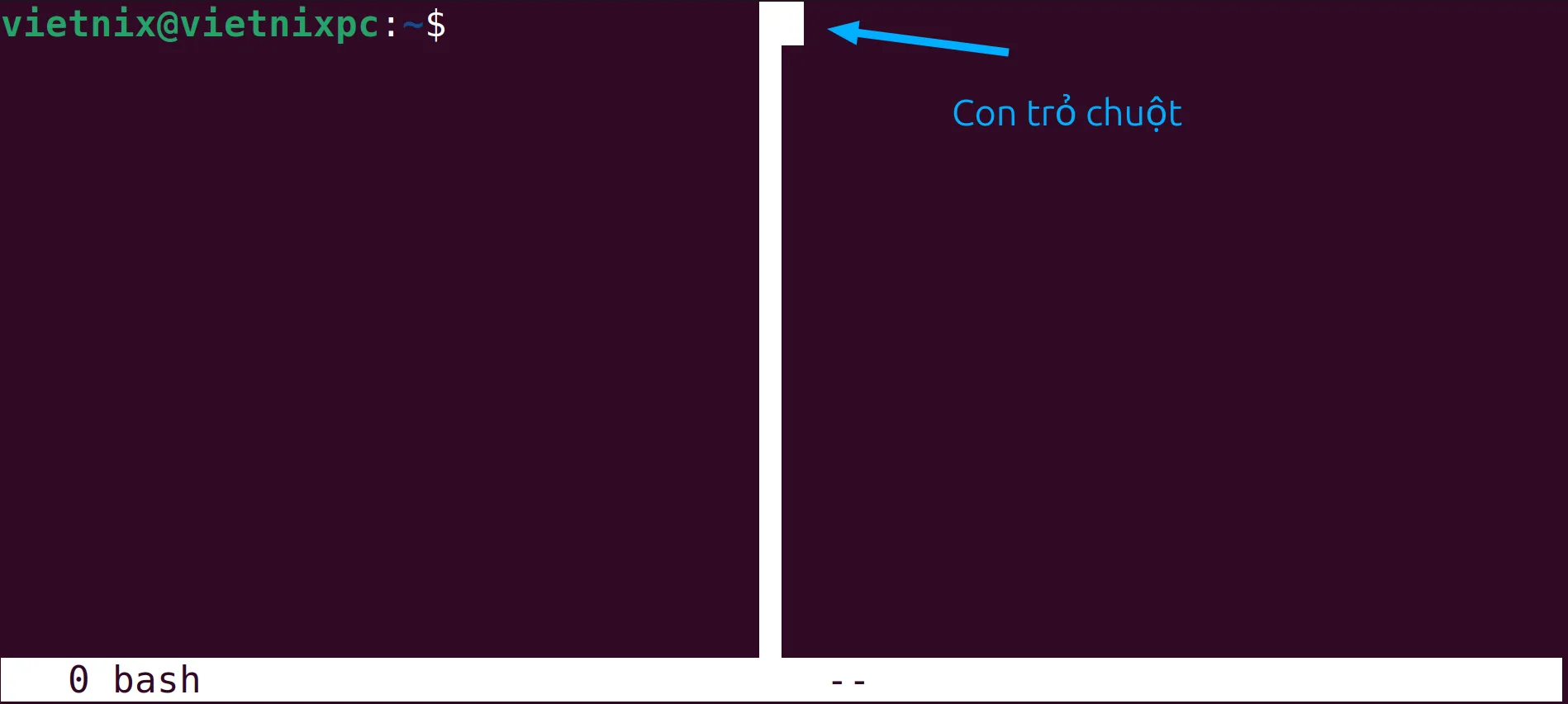 Tạo cửa sổ mới và di chuyển đến tab bên phải