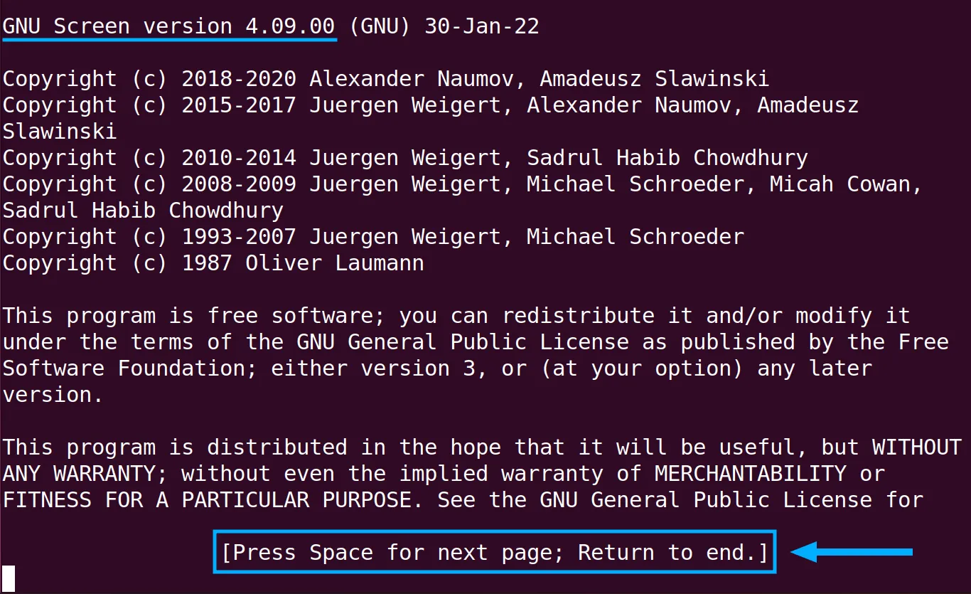 Nhấn nút Space khi nhận thông báo như hình ảnh này