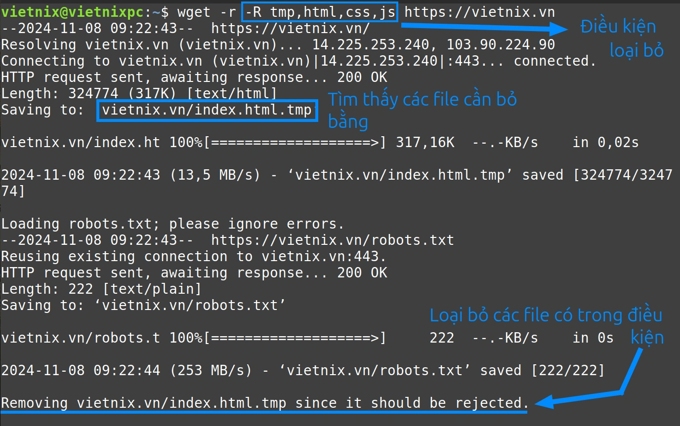 Tìm hiểu lệnh wget trong Linux và 14 ví dụ cụ thể về cách sử dụng dành cho bạn 49 Một file đã bị từ chối và xóa đi trong quá trình tải
