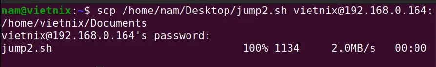 Tìm hiểu chi tiết 5 ví dụ về cách lưu truyền, copy file an toàn bằng lệnh scp trong Linux 16 Sử dụng lệnh scp để copy file từ máy chủ local sang hệ thống remote