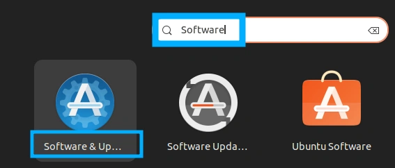 Sử dụng Software & Updates để xóa APT