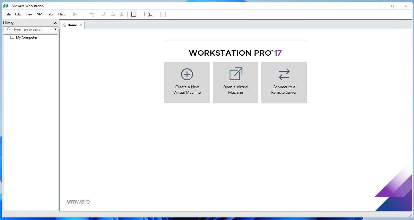 Giao diện của VMware