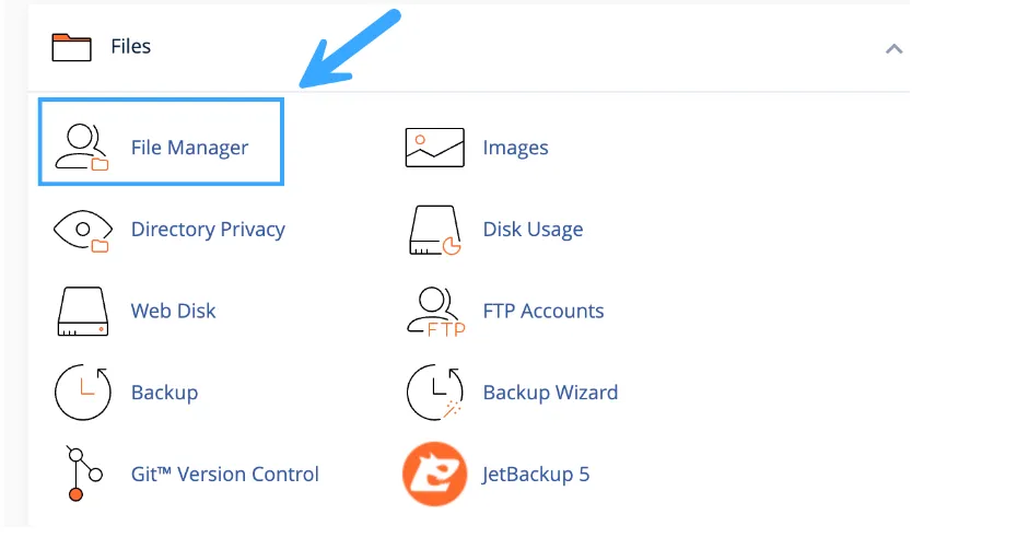 Chọn File Manager
