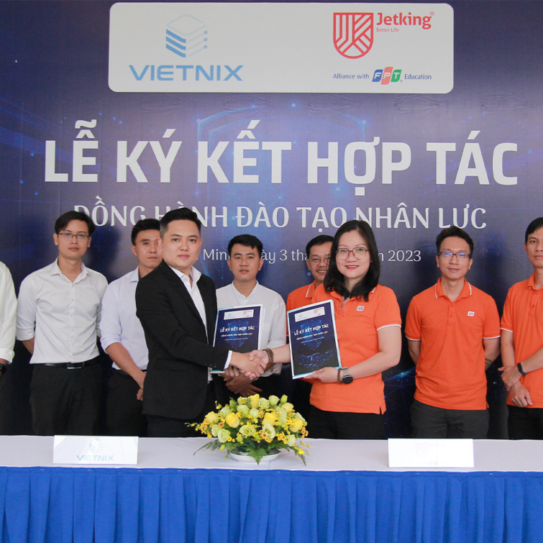 Lễ ký kết hợp tác giữa Vietnix và FPT Jetking
