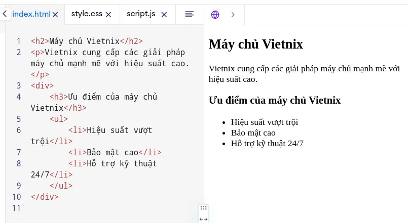 Block và inline element trong HTML: Tổng quan và cách sử dụng 10 Block-level element