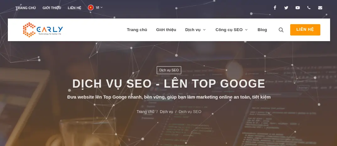 Carly là đơn vị cung cấp dịch vụ SEO kết hợp cùng công nghệ AI