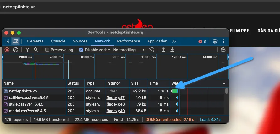 Vietnix: Tối Ưu NetdepTinhte - Case Study Tăng Tốc Website 2 Không tạo cache được dẫn đến thời gian tải Document chậm