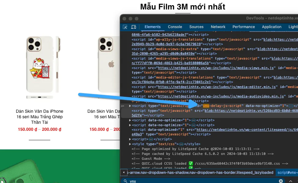 Vietnix: Tối Ưu NetdepTinhte - Case Study Tăng Tốc Website 19 Trì hoãn tải các Javascript không quan trọng