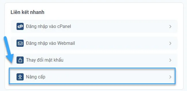 Chọn Nâng cấp