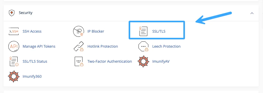 Chọn SSL/TLS