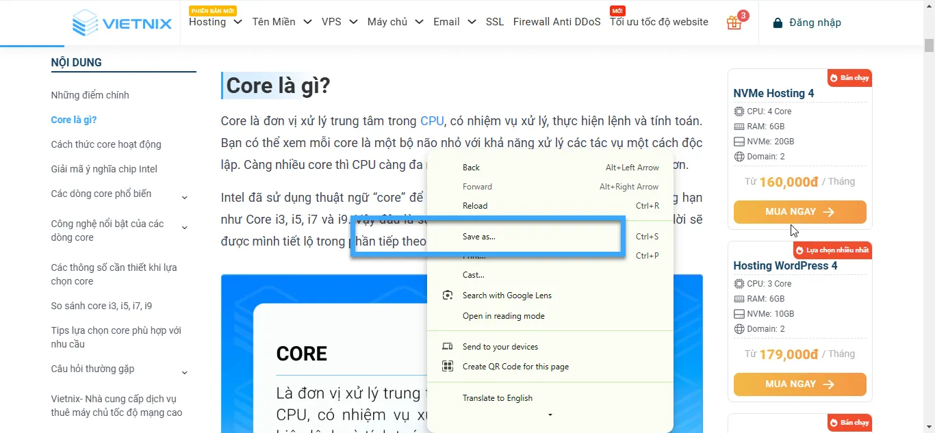 Chọn Save as