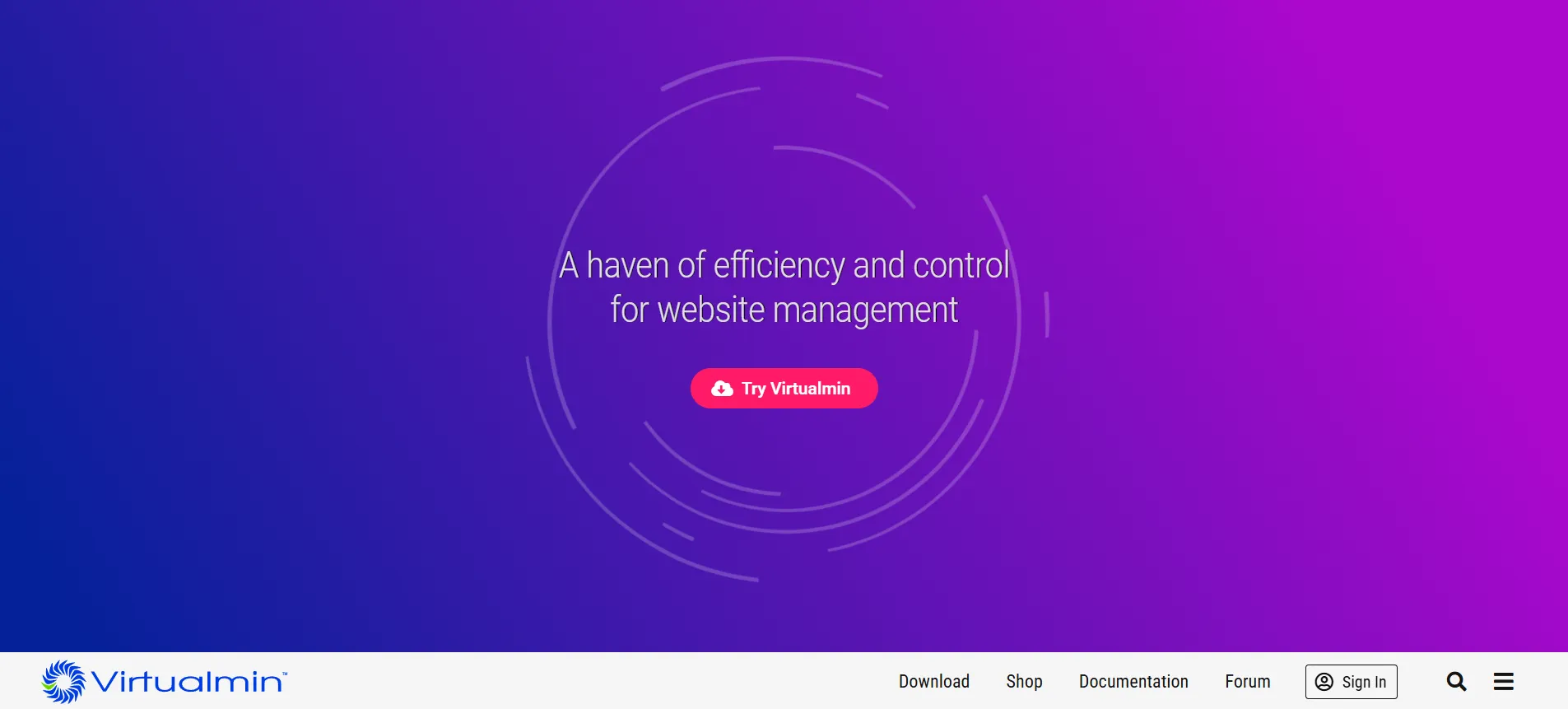 Virtualmin giúp đơn giản hóa quá trình quản lý website