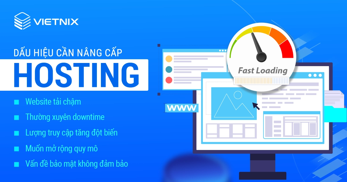 Dấu hiệu cần nâng cấp gói hosting