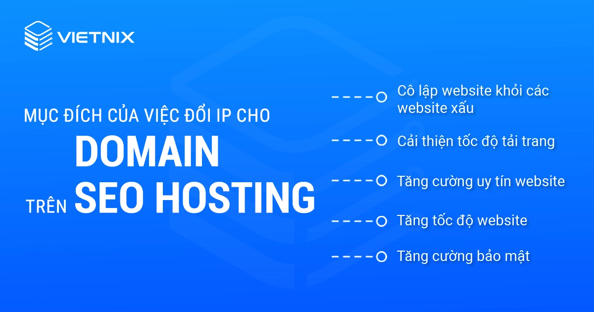 Mục đích của việc đổi IP cho domain trên SEO Hosting