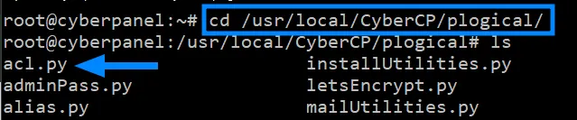Tìm file acl.py