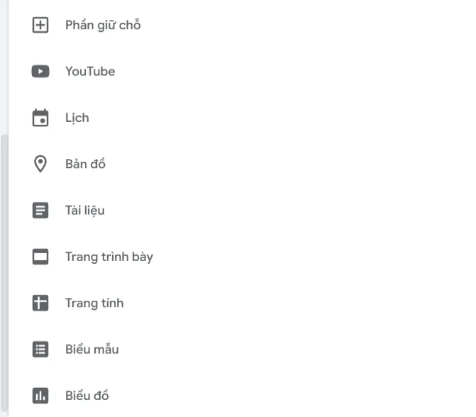 Tích hợp các ứng dụng Google
