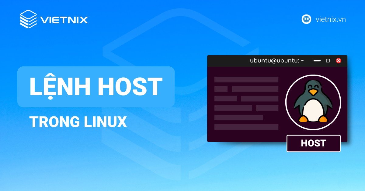 lệnh host trong linux