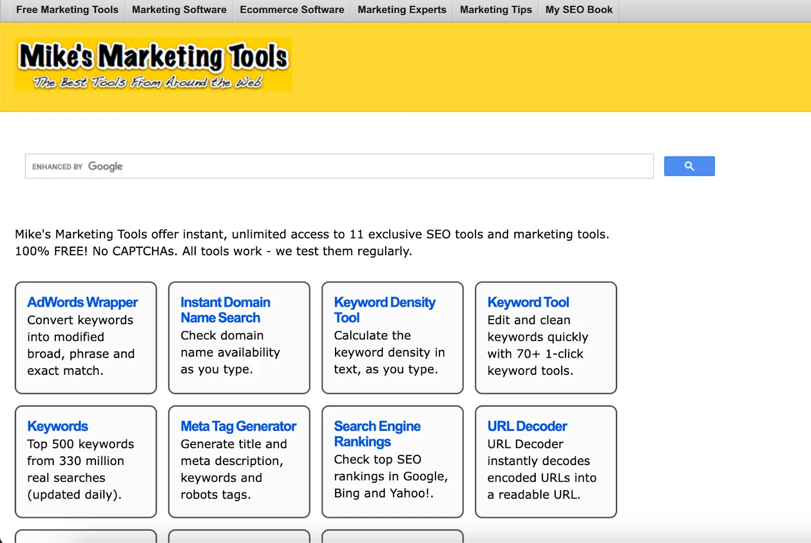 Mike's Marketing Tools