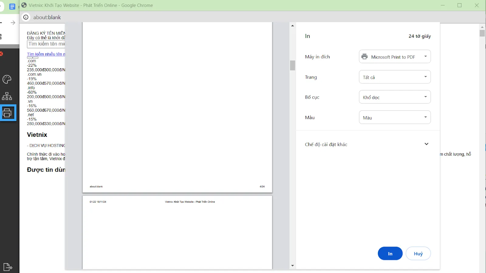 MindPane cho phép bạn in cả sơ đồ tư duy vừa tạo lẫn nội dung của website