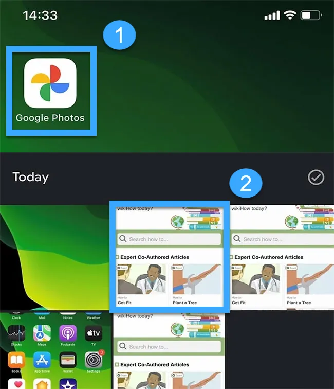 Mở ứng dụng Google Photos và tìm đến ảnh vừa chụp
