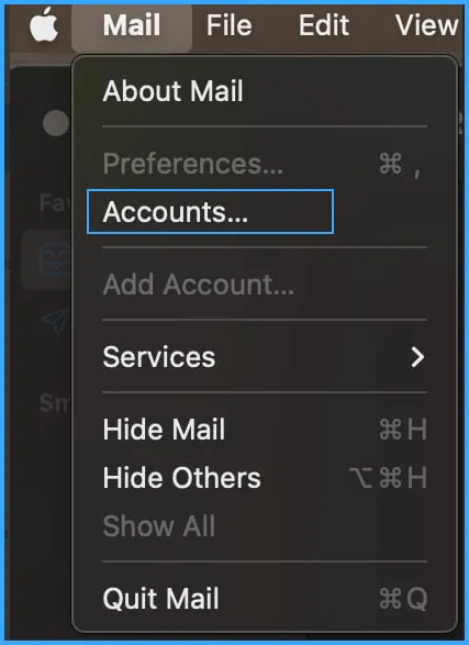 Chọn Account