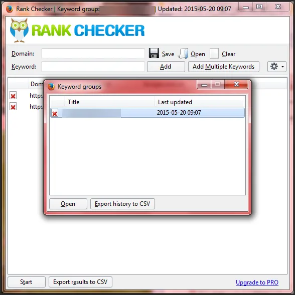 Rankchecker trên trình duyệt Firefox