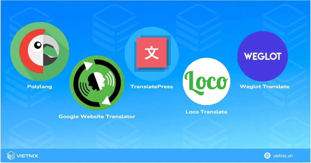 Sử dụng các plugin dưới đây để tạo ra một website đa ngôn ngữ