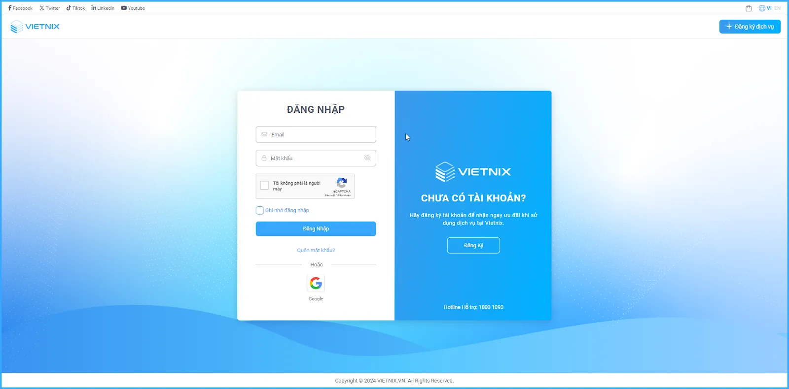 Trang Portal của Vietnix