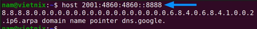Hiển thị hostname từ địa chỉ IP