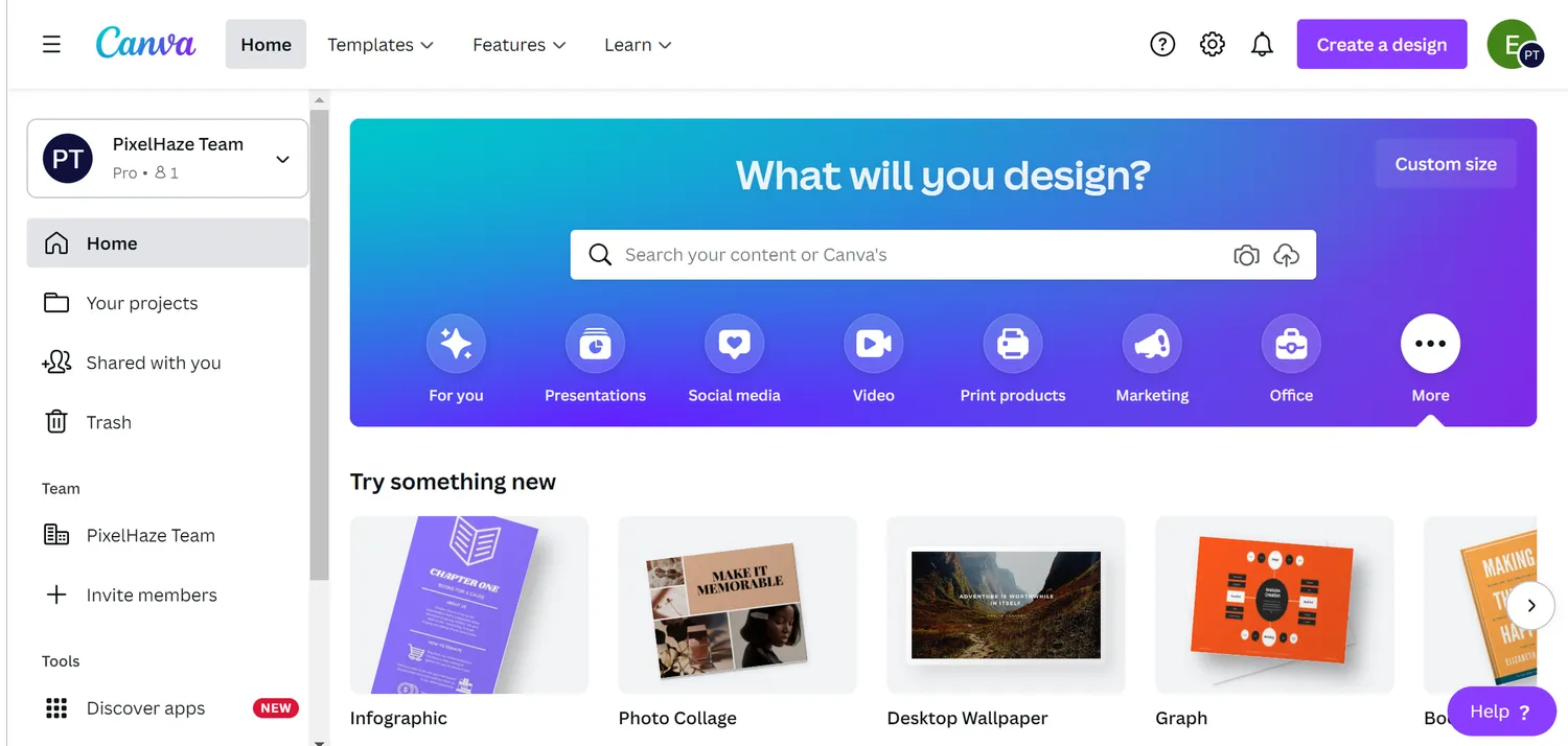 Canva là website đa ngôn ngữ