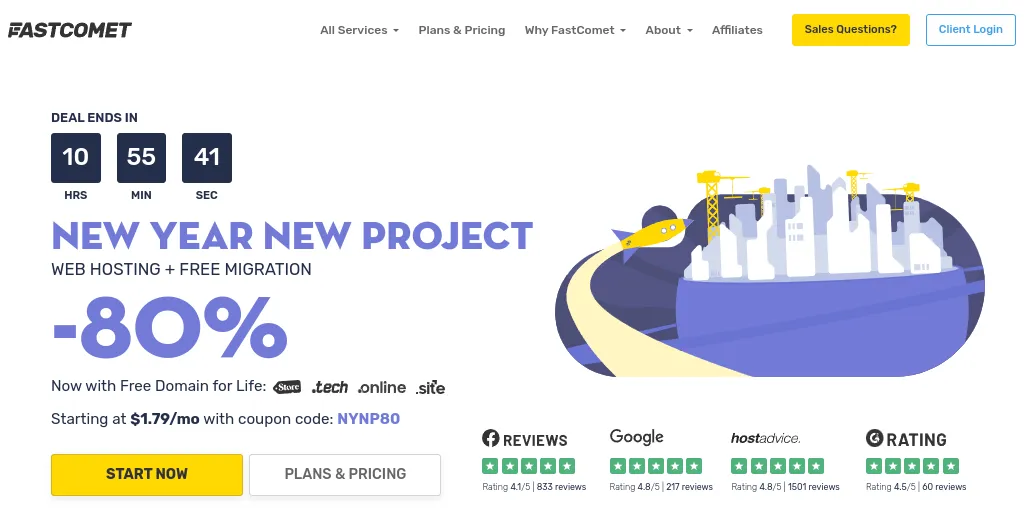 FastComet là một trong những đơn vị cung cấp dịch vụ Magento hosting chất lượng nhất hiện nay