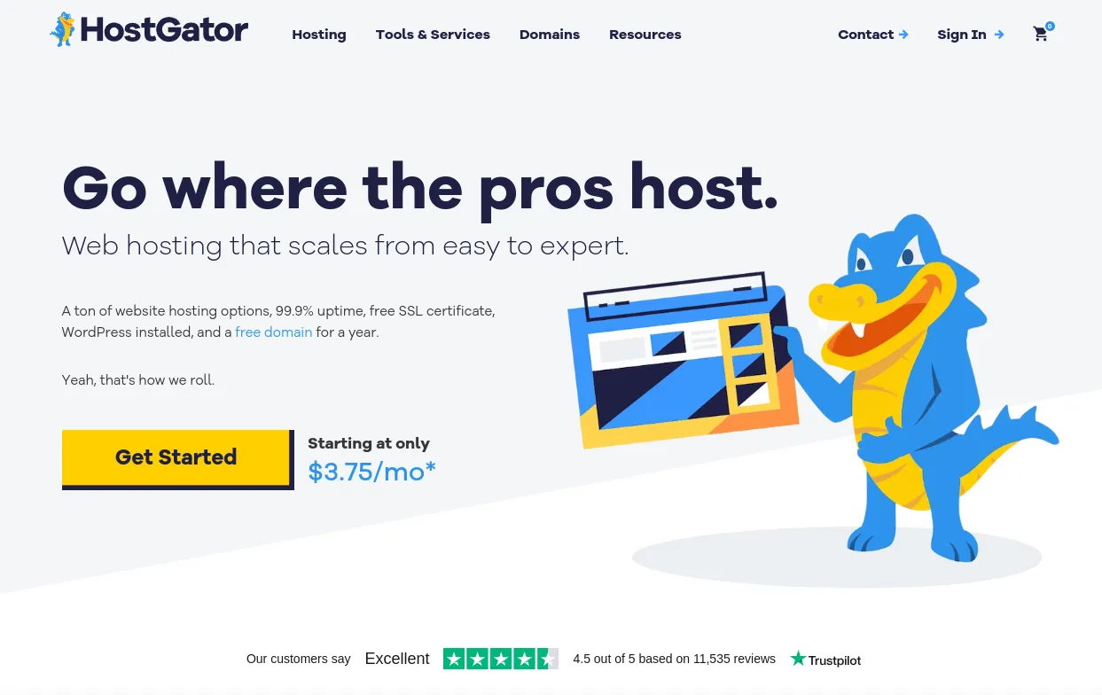 HostGator là một trong những nhà cung cấp dịch vụ hosting nổi bật với các gói dịch vụ linh hoạt, hiệu suất ổn định và mức giá hợp lý