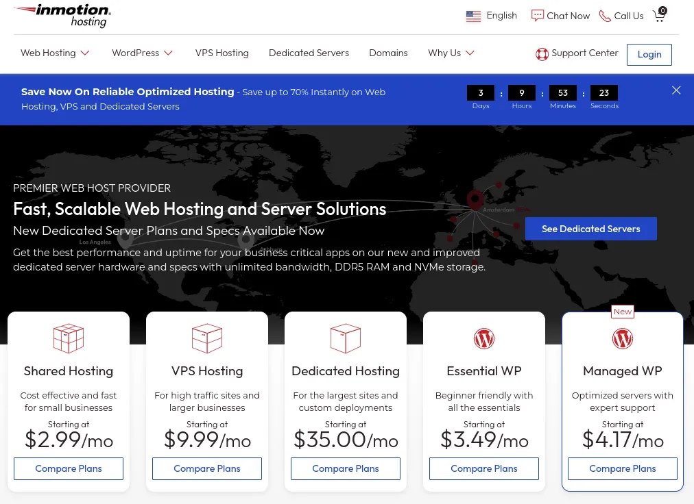 InMotion Hosting cung cấp các dịch vụ hosting tối ưu cho Magento