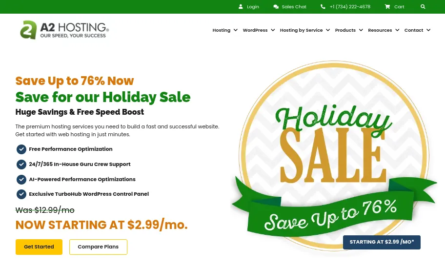 Nhà cung cấp dịch vụ hosting A2 Hosting