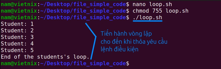 Biến Boolean để điều khiển vòng lặp trong Bash