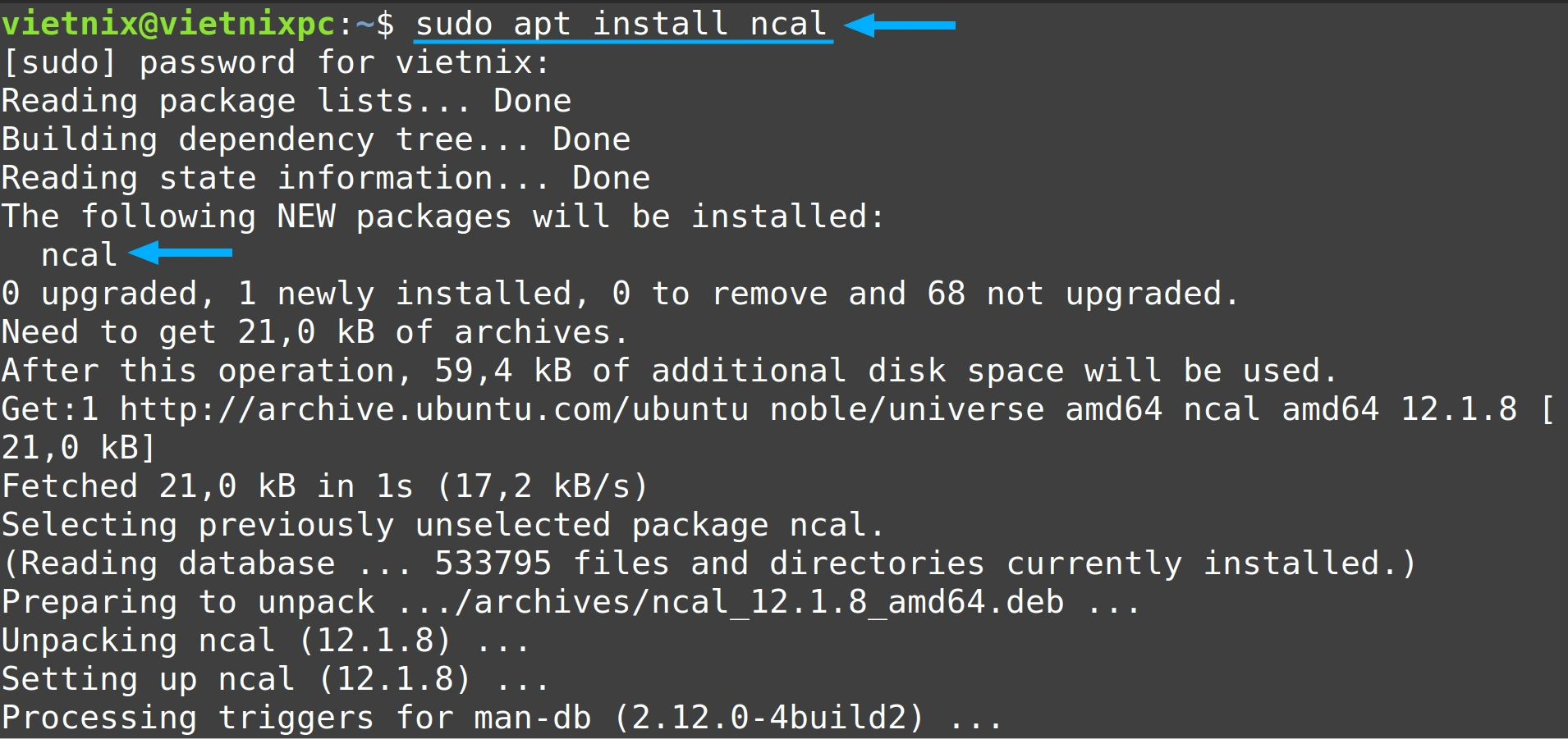 Cài đặt phần mềm mới trên Linux