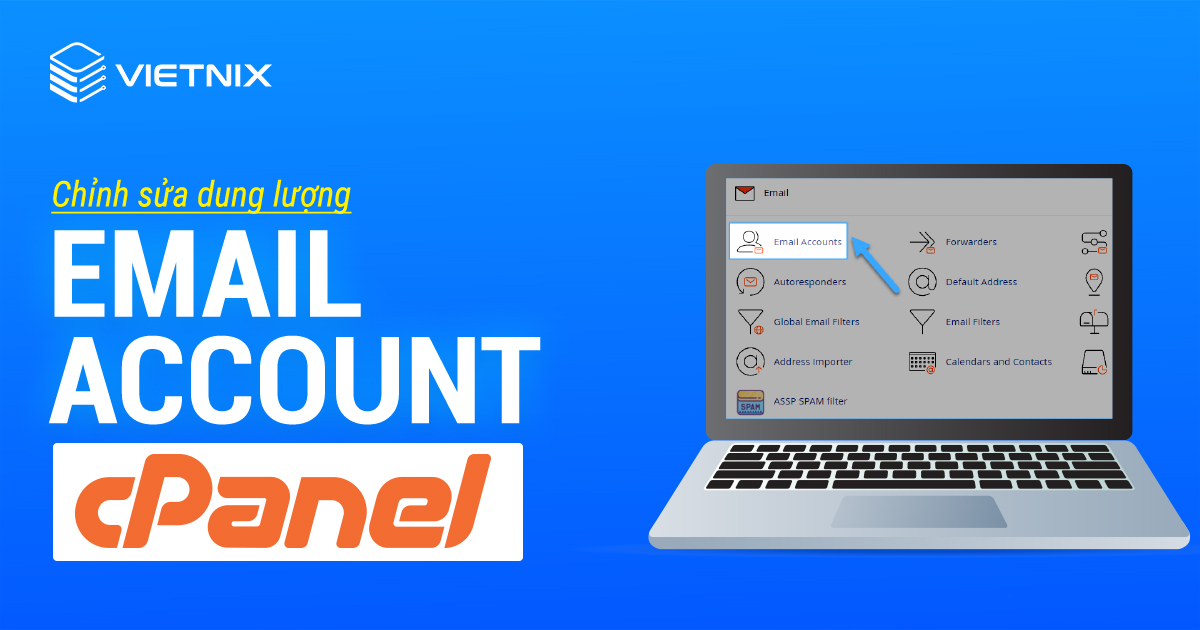 Chỉnh sửa dung lượng Email Account cPanel