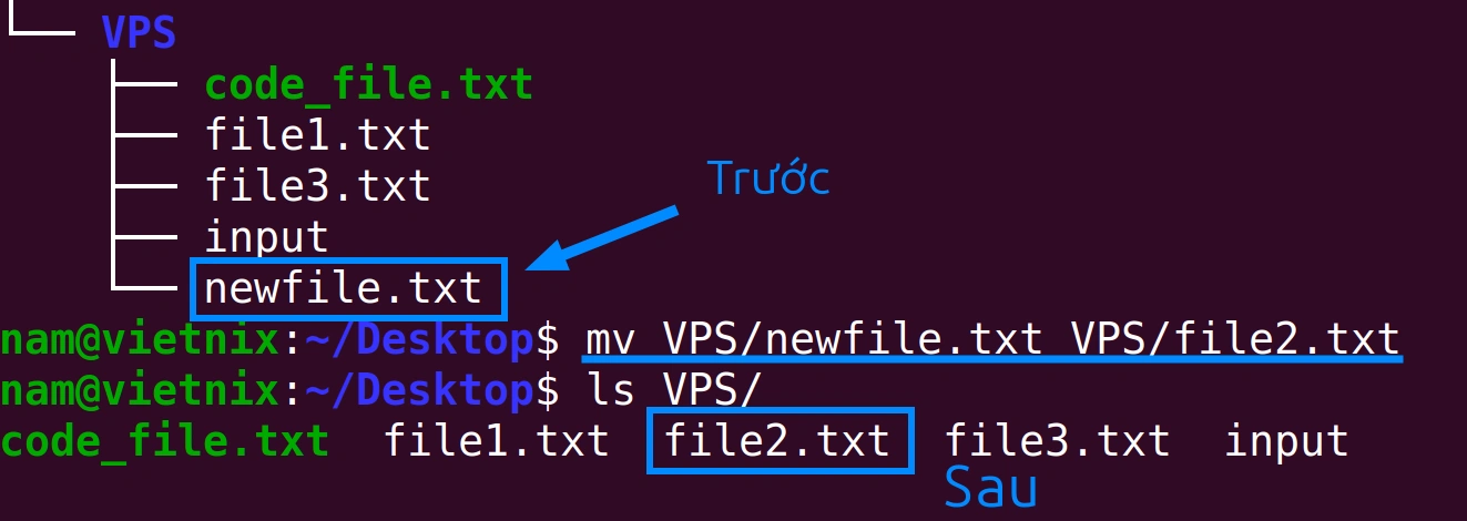Đổi tên file