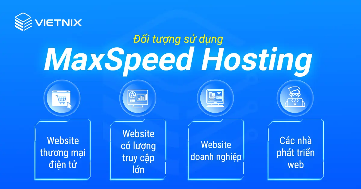 Đối tượng sử dụng MaxSpeed Hosting