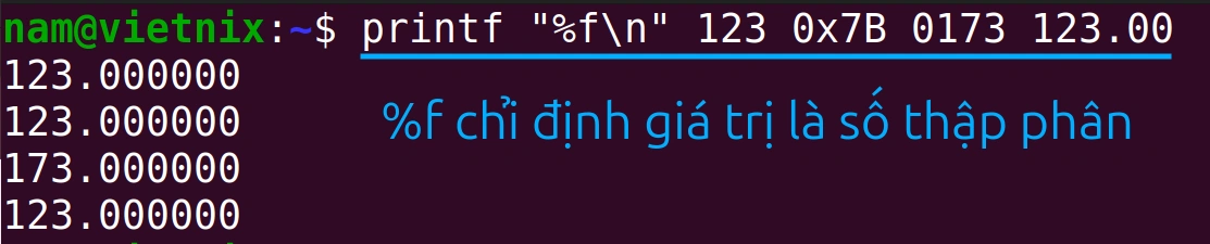 Giá trị float