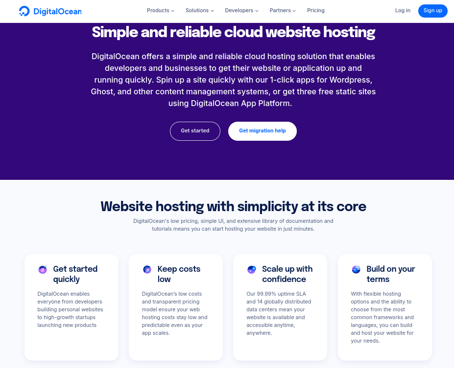 DigitalOcean là một trong những nhà cung cấp hosting đám mây hàng đầu