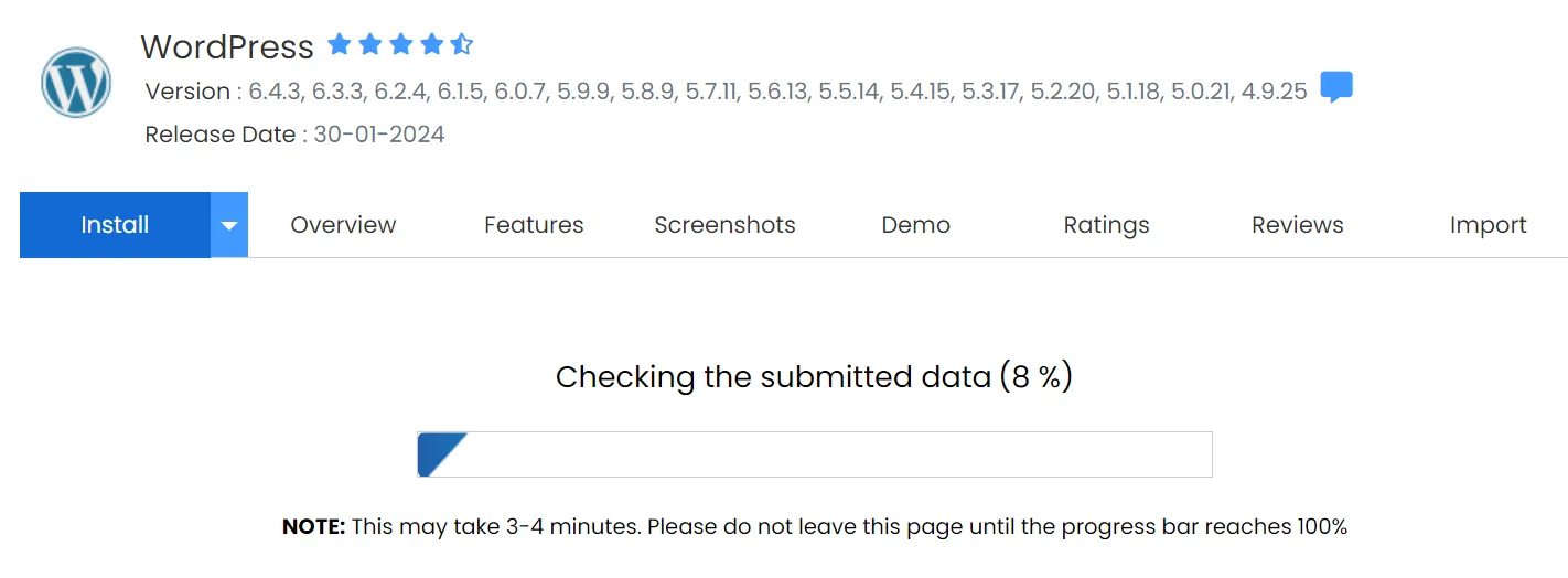 Install WordPress