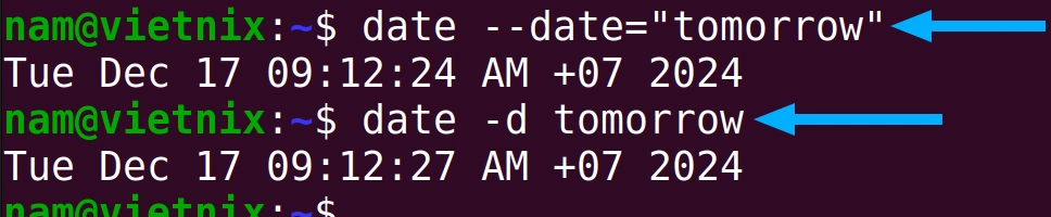 Cách hiển thị ngày giờ bằng cách sử dụng lệnh date trong Linux 31 Lấy ngày trong tương lai từ chuỗi