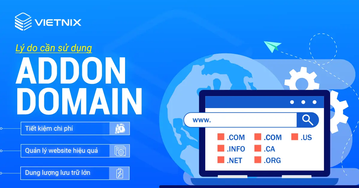lý do cần sử dụng addon domain