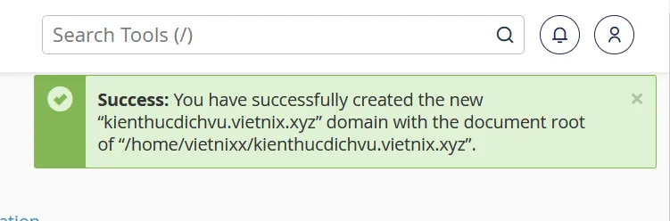 Bước 3 tạo Subdomain trên cPanel