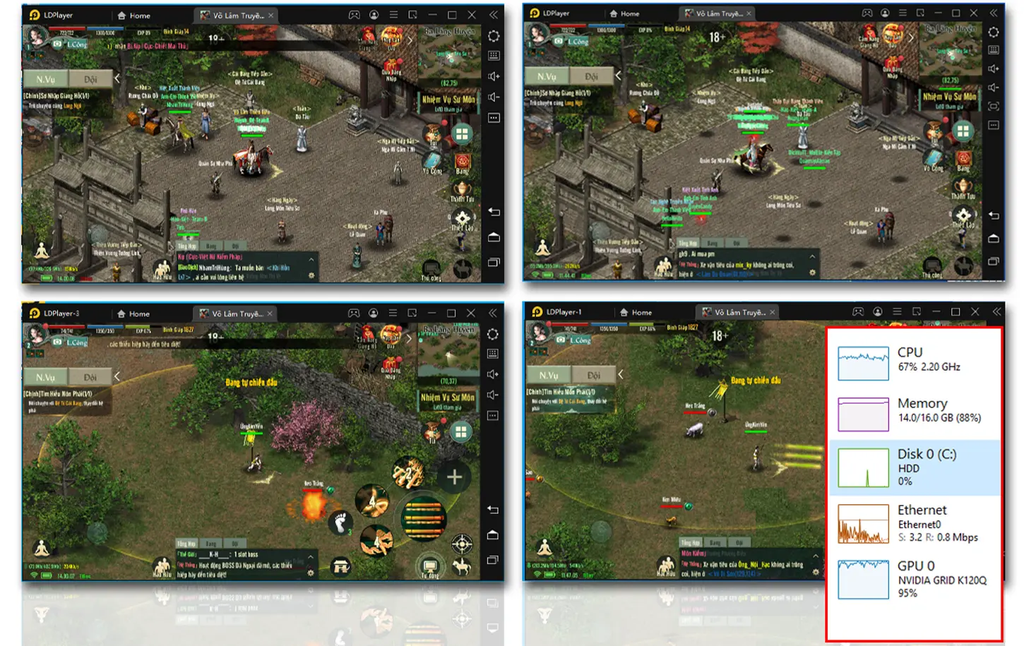 chơi game võ lâm trên vps gpu vietnix