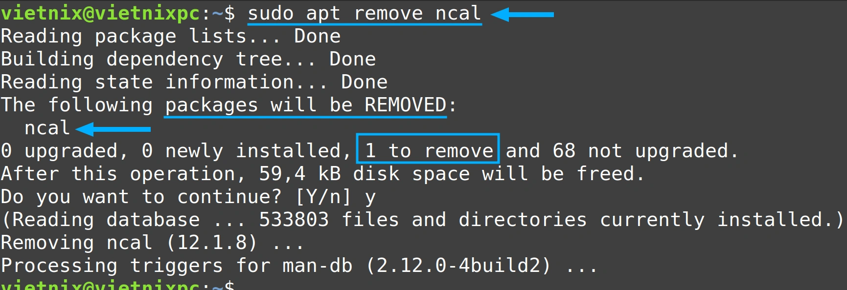Xóa một phần mềm đã cài đặt trên Linux